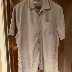 Saks Fifth Ave Shirt, Lt gray, #26